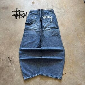 Baggy Industrial Exchange Carpenter Wide Leg Stussy Styl Y2k VTG Denim Jeans 36